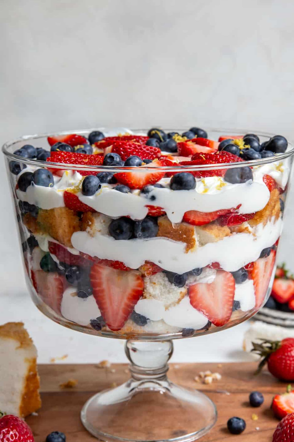Strawberry Blueberry Shortcake Protein Parfait (Single Serving Containers) (GF)