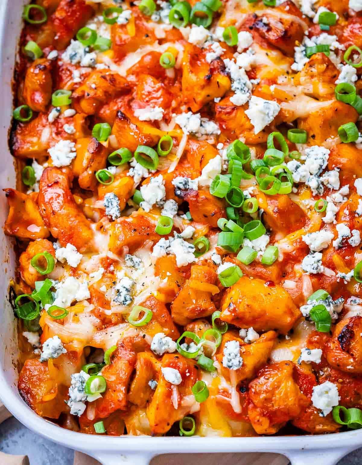 Buffalo Loaded Chicken Bake