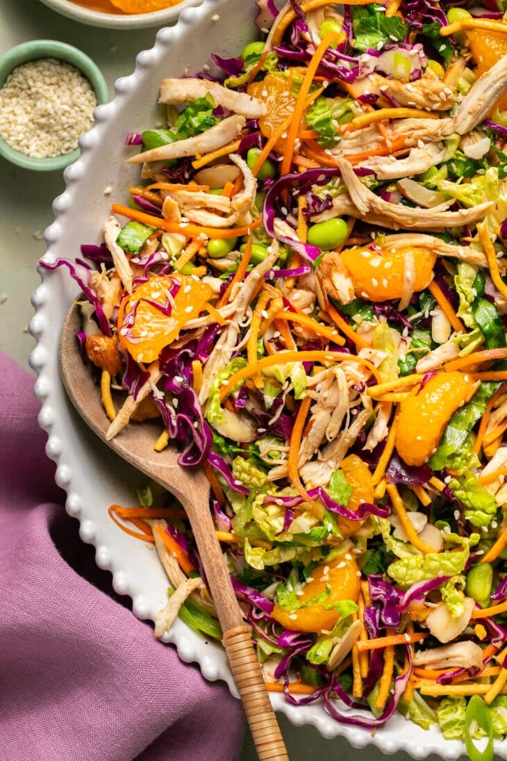 Asian Chop Chicken Salad with Mandarin Oranges & Sesame Ginger Dressing