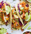 Baja Fish Tacos with Protein Tortilla & Cilantro Avocado Dressing (can sub chicken)