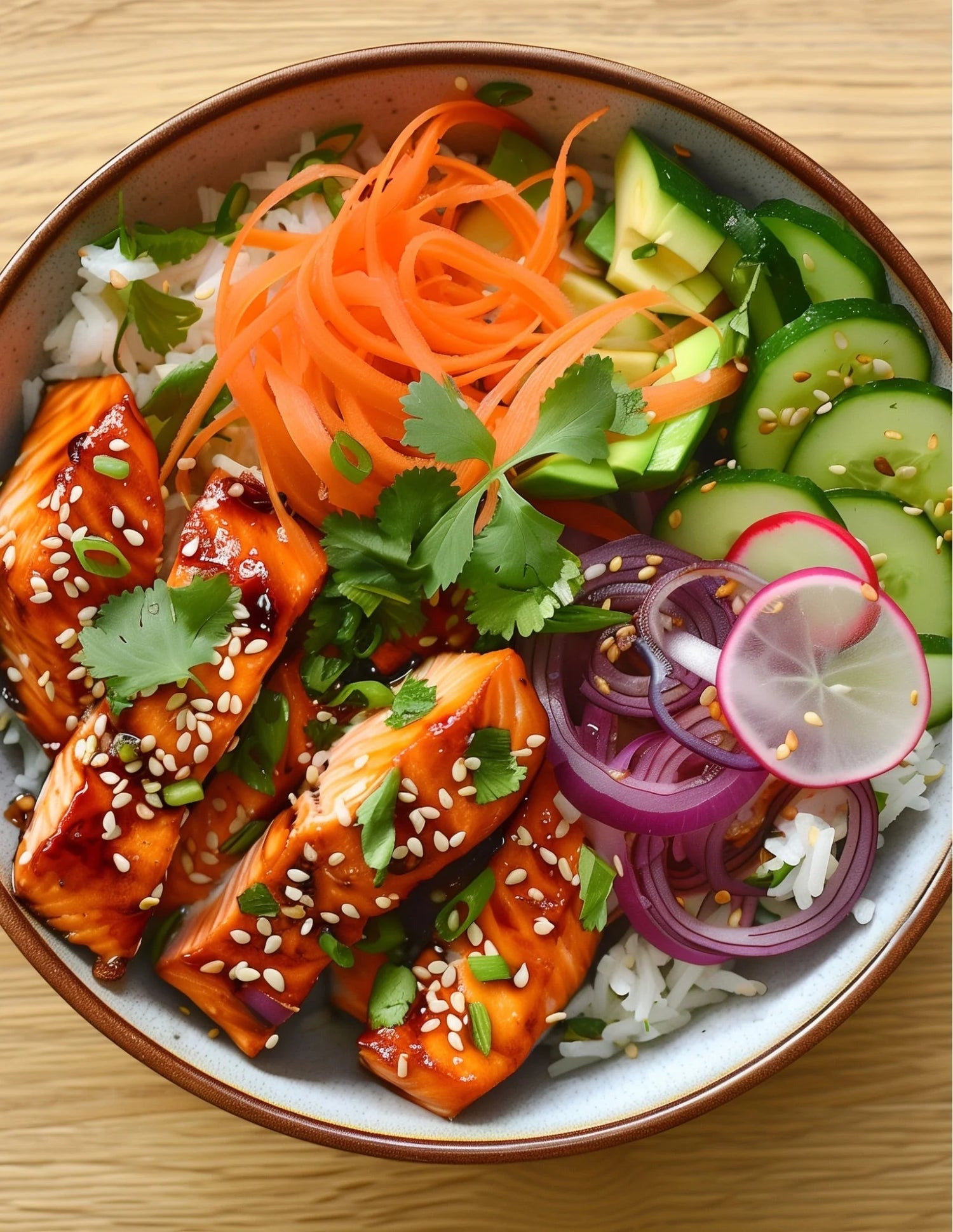 Sweet & Spicy Salmon Bowl