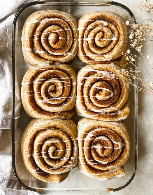 Protein Cinnamon Rolls with Protein Icing (GF)