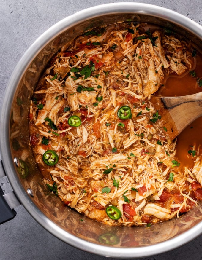 Slow Roasted Salsa Verde Shredded Chicken (3 servings)