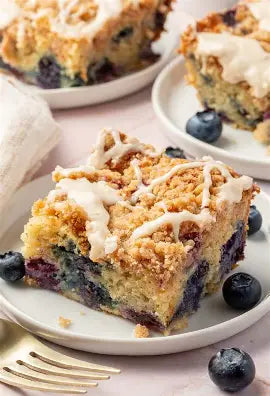 Blueberry Protein Coffee Cake