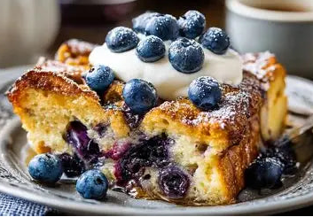 Strawberry Blueberry Banana Bread Protein Whip Stuffed French Toast (2 slices)- GF