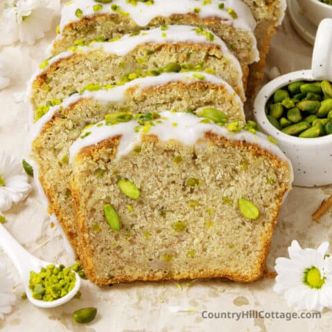 Pistachio Protein Banana Bread