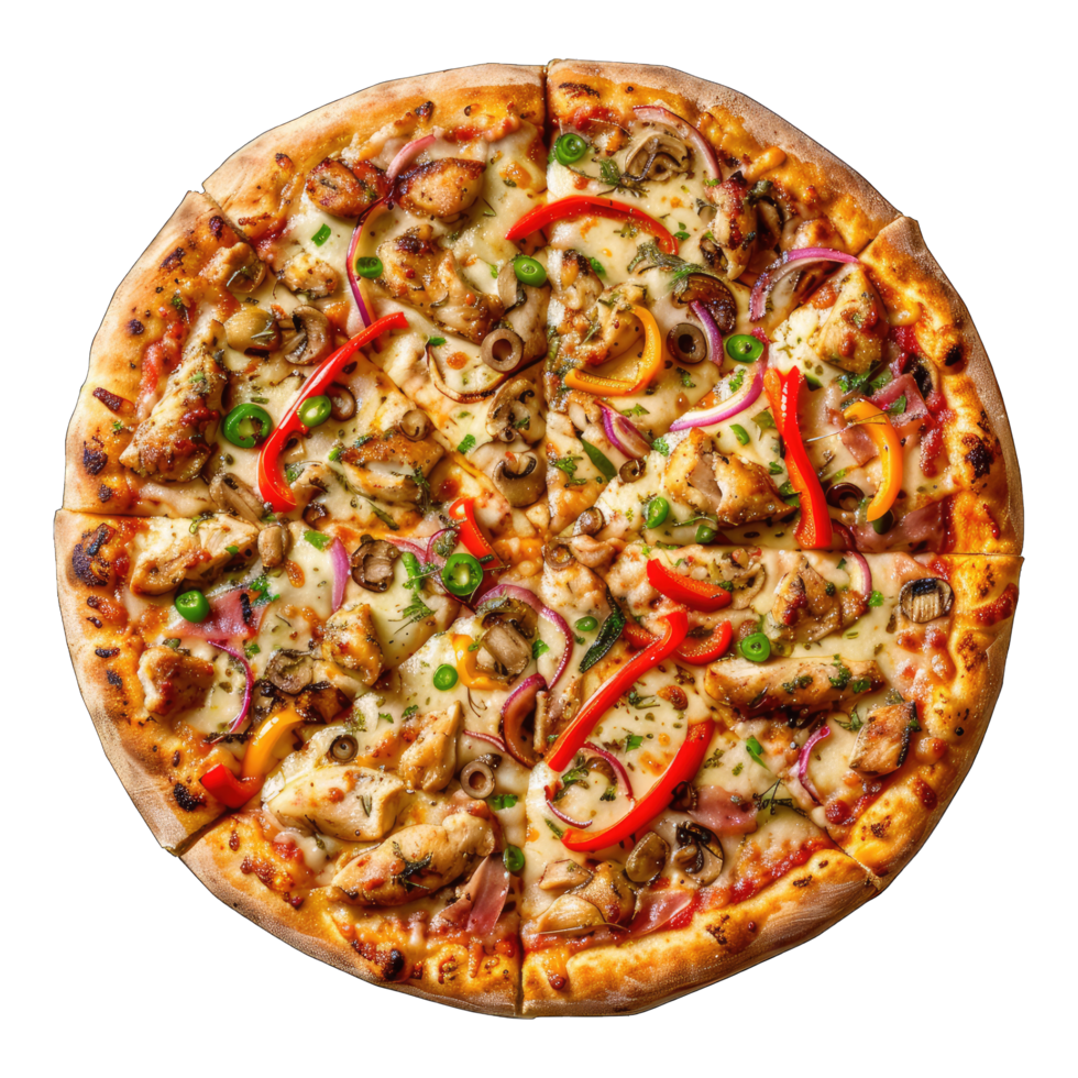Chicken, Pepper, & Onion Personal Pizza on Gluten Free Protein Crust