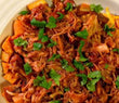 Bbq Pulled Pork Or Chicken Over Sweet Potato Sweet Potato with Green Beans (8 ounce) Pro-portions