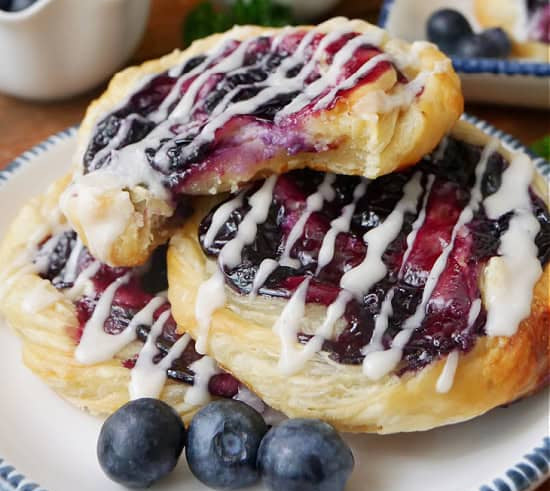 Blueberry Cheese Protein Danish