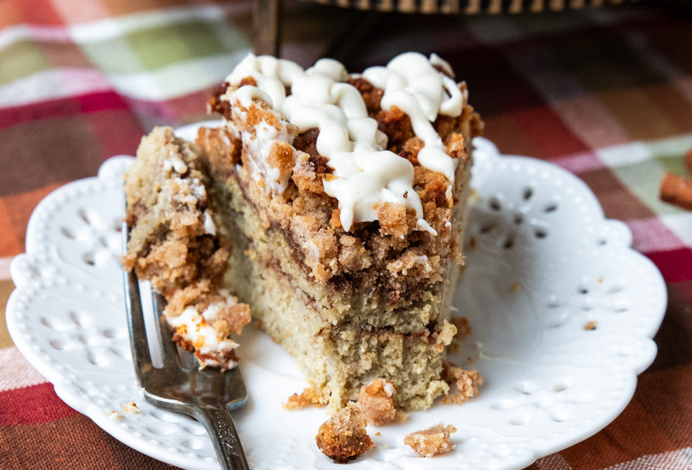 Cinnamon Roll Protein Coffee Cake