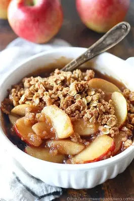 Apple Protein Crisp topped with Vanilla Protein Whip