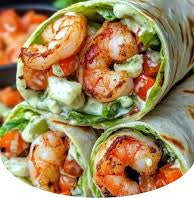Shrimp Caesar Salad Wrap (Gluten Free Available)