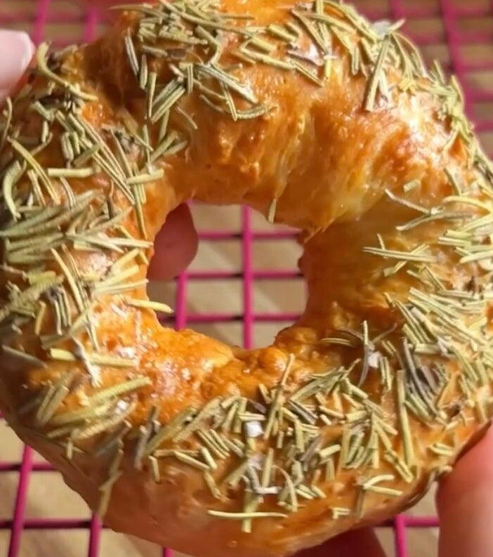 Rosemary Sea Salt Protein Bagel