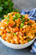 Buffalo Chicken Mac & Cheese - Gluten Free (can be vegetarian)