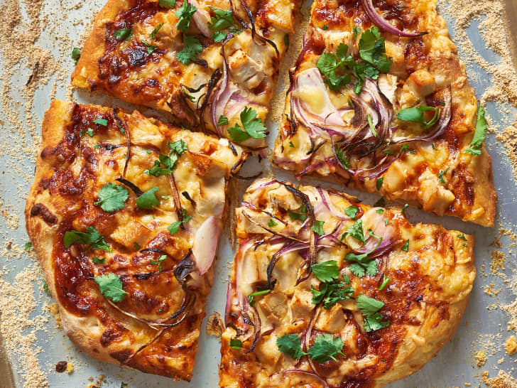 BBQ Chicken Pizza on Gluten Free Protein Crust