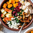 Autumn Kale Salad with Grilled Chicken (Can be vegetarian)