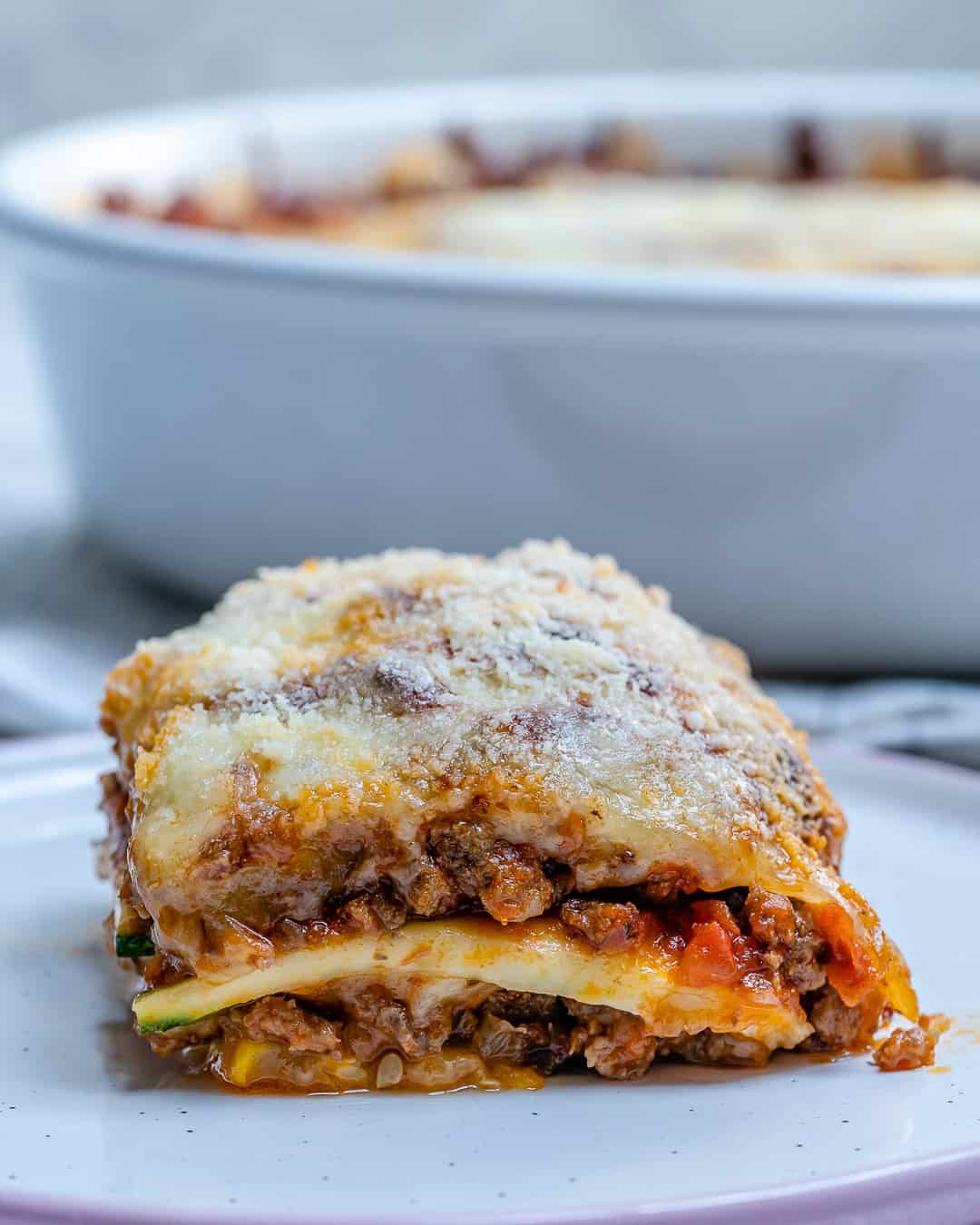 Zucchini Lasagna with Lean Ground Beef
