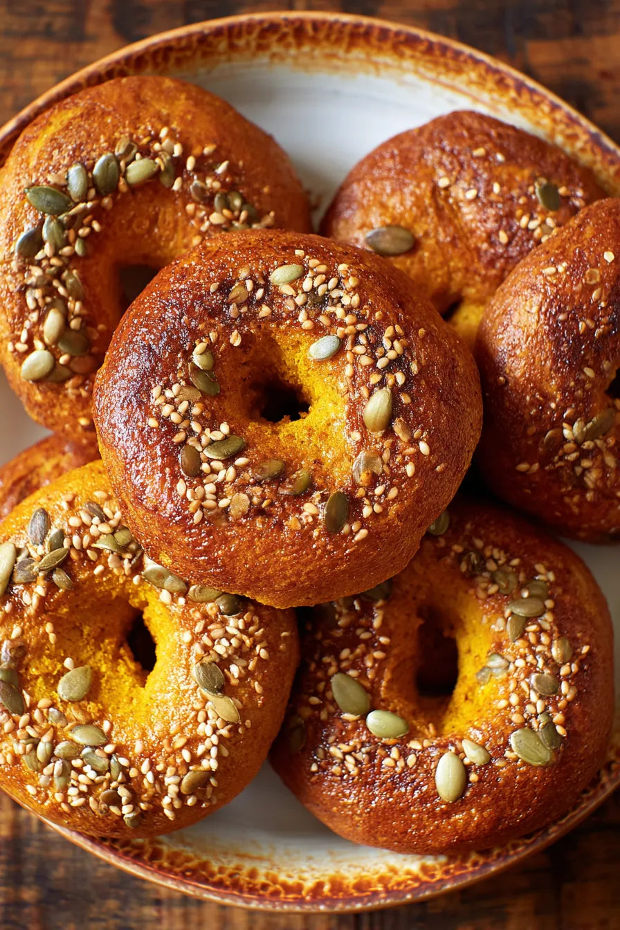 Pumpkin Spice Protein Bagel