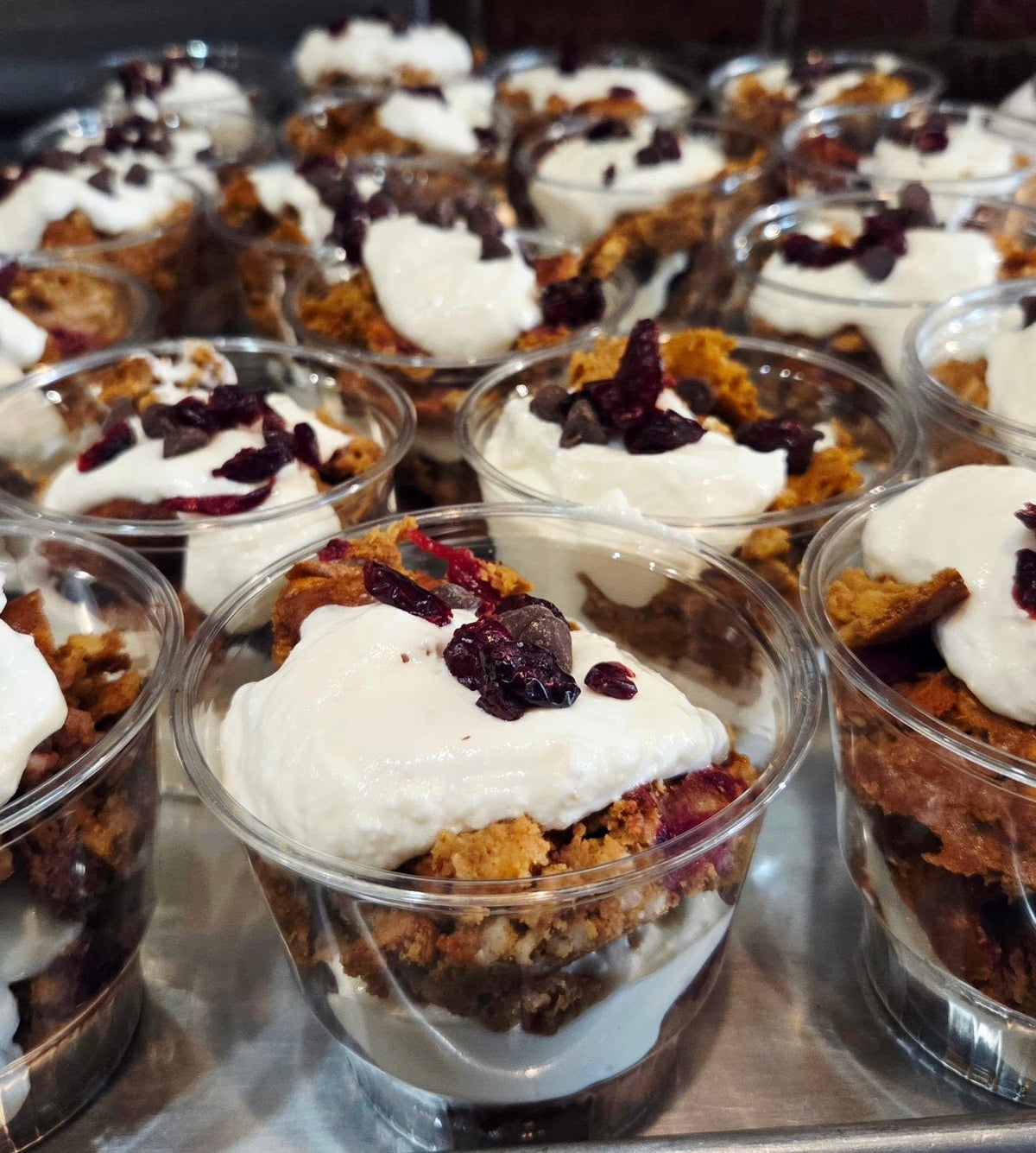 Pumpkin Cranberry Protein Parfait