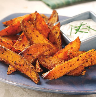 Philly Cheese Steak with Sweet Potato Fries (Can Sub Chicken)