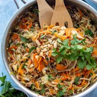 Shrimp Unstuffed Eggroll Bowl