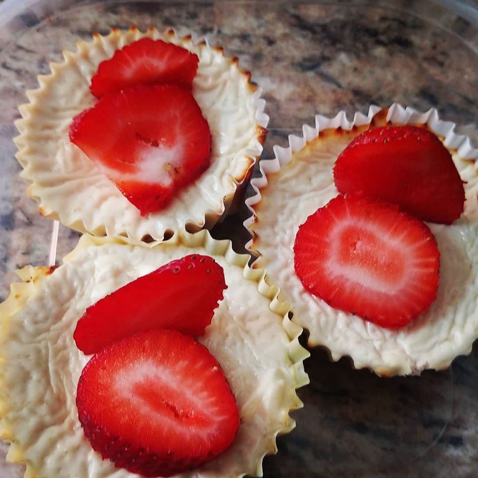 Strawberry Protein Cheesecake