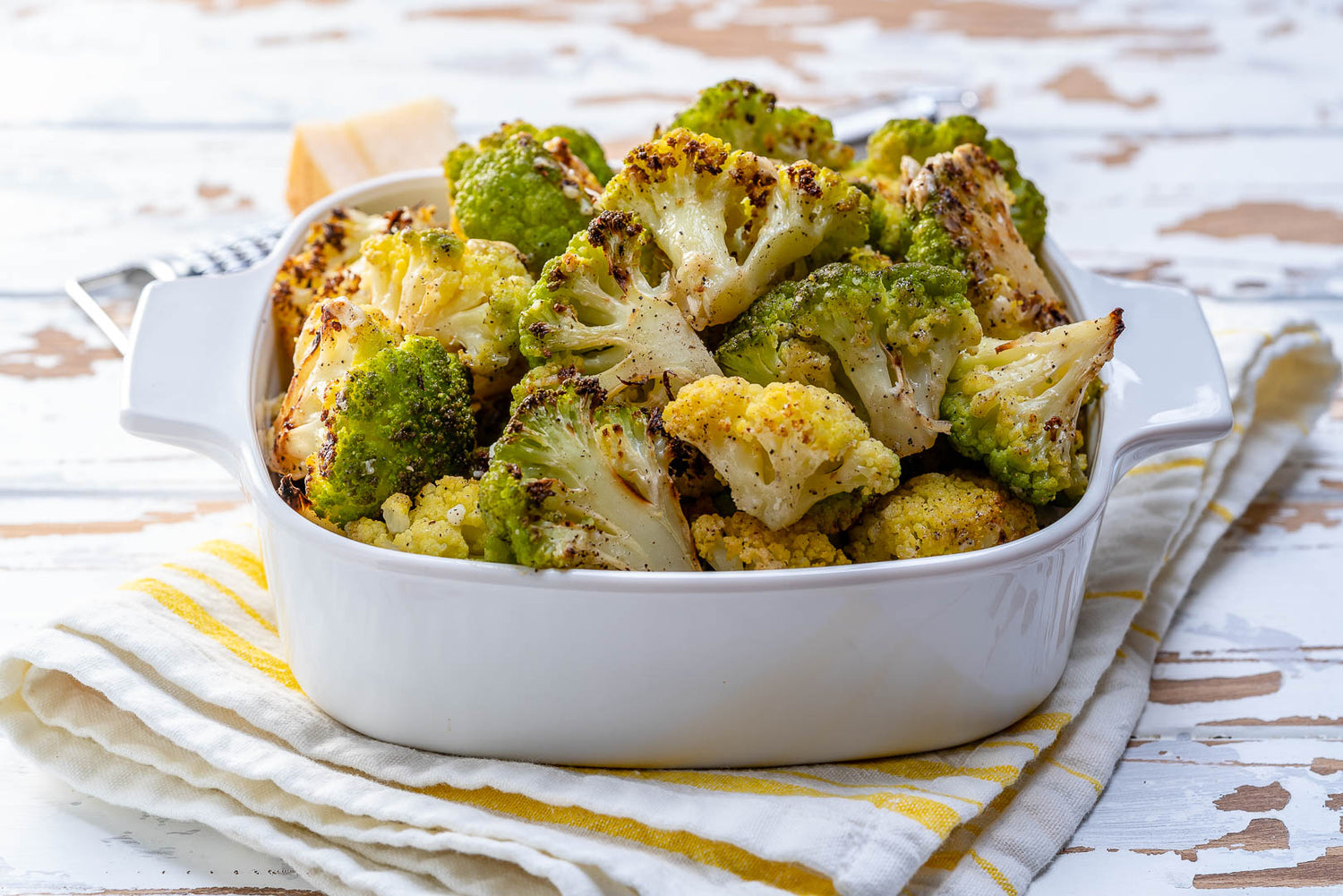 Creamy Tuscan Chicken over quinoa with Parmesan Broccoli