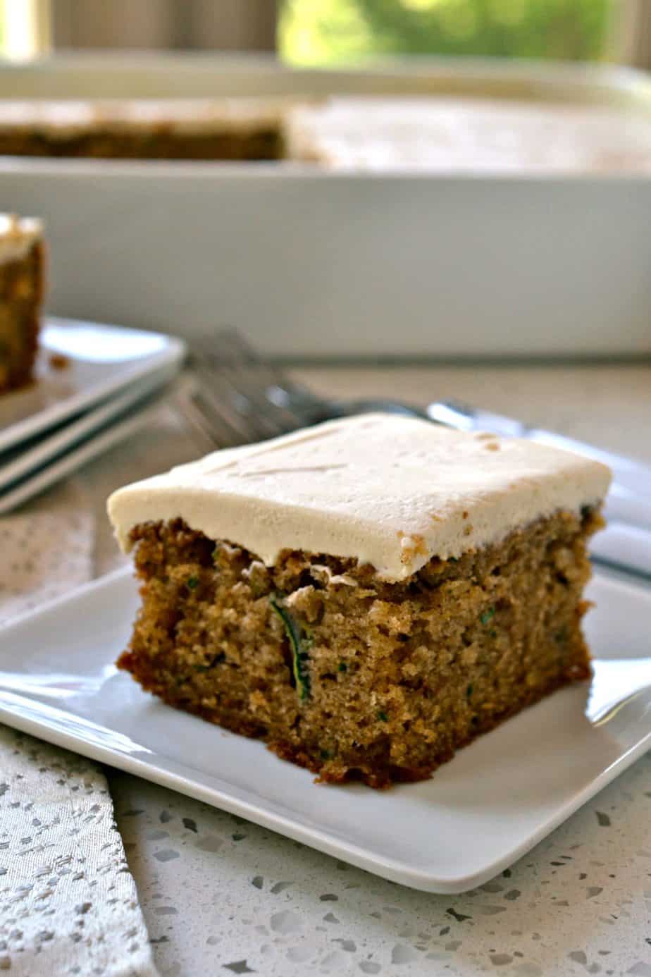 Protein Zucchini Spice Cake with Cream Cheese Frosting - GF