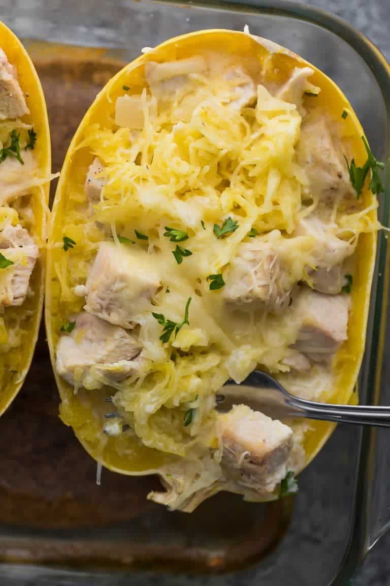 Lemon Chicken Spaghetti Squash Bake (GF)